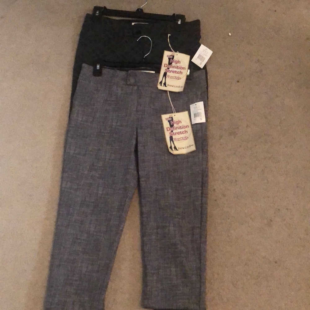 2 pairs rewind stretch pants